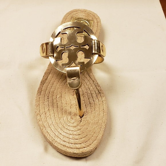 tory burch miller espadrille gold